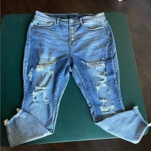 Plus size Judy Blue distressed jeans size 20W